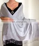 Plain Pashmina Shawl Cashmere Distributor thumbnail-4