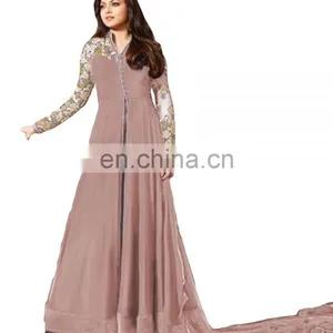 Women's Anarkali Style Georgette Party Wear Designs 2018 (Semi Stitched) thumbnail-1