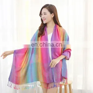 New Minority Style Summer Cotton Flax Paisley Jacquard Decoration Scarf for Girl thumbnail-5