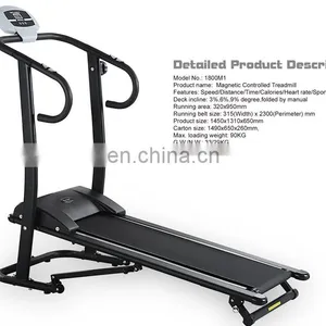 W1800M1 Magnetic Treadmill/ Manual Treadmill thumbnail-1
