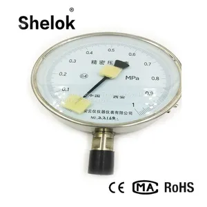 SS 316L High Precision Pressure Gauge, Pressure Meter thumbnail-1