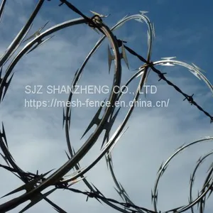 Hot Dipped Galvanized Razor Barbed Wire Security Fence Wire thumbnail-4