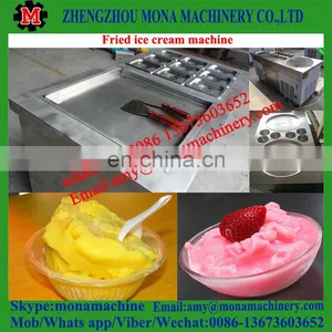 Widely Welcome Double 50cm Round Pans With 10 Cooling Barrels/tanks Thai Fried Ice Cream Machine for Sale thumbnail-5