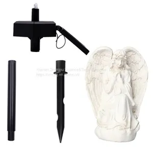 European Style Retro Resin Solar Simulation Angel Garden to Insert Small Night Light Garden Crafts Place thumbnail-5