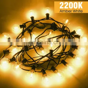 25ft G40 String Lights With Edison Bulbs Outdoor Market Lights Patio Backyard Party Lights thumbnail-5
