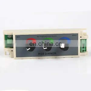 DC12V 24V 9A Knob RGB LED Dimmer Controller Output for RGB/ Single Color LED Strip Lights thumbnail-1