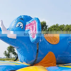 Elephant Theme Inflatable Interactive Adults Pull Riding Inflatable Sport Games For Sale thumbnail-4