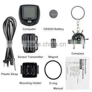 Bike Computer,Original Wireless Bicycle Speedometer With Compass Key Ring,Multi FunctionBike Odometer Cycling thumbnail-5