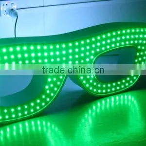 LIYI Led Light Glasses High Brightness Double Sided Outdoor Led Sign thumbnail-1
