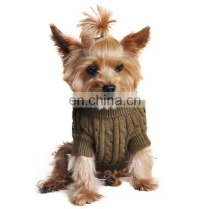 Pet Dog Cable Knit Cashmere Blend Sweater Design for Doggie thumbnail-2