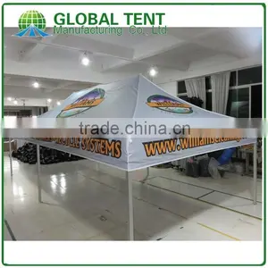 40mm Aluminum Fold Tent 10ft X 20 ft With All Metal Connectors, Custom Print Canopy& Valance,1 Full Wall & 1 Half Side Wall thumbnail-2