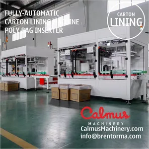 Carton Box Lining Machine Liner Placer Poly Bag Inserter thumbnail-3
