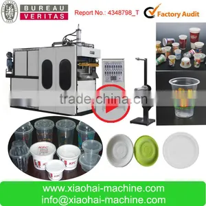 2016 HAS VIDEO Paper Cup and Plastic Cup Making Machine For Coffee , Juice Drinking thumbnail-3
