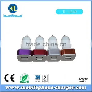 2016 Trade Show Hot Sale Product Square Shape 12v Dual Ports Usb Car Battery Charger thumbnail-1