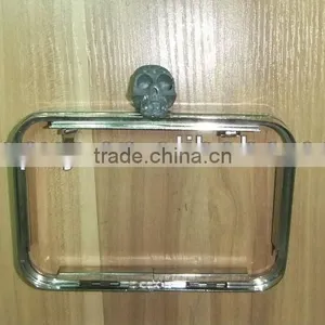 Purse Frame, Handbag Frame, Metal Bag Accessories& Parts With Skull thumbnail-1