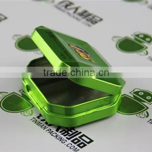 Small Tinplate Can Mint Chewing Gum Case Metal Hinge Box thumbnail-3