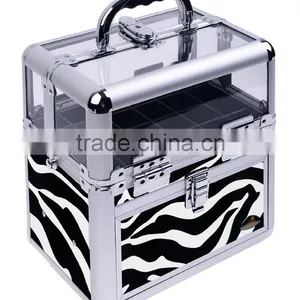 High Quality Nail Polish Drawer Organizer,Aluminum Nail Polish Opi Cosmetic Organizer,Zebra Acrylic Opi Nail Polish Storage Case thumbnail-3