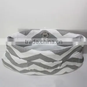 Custom Best Bridesmaid Gift Bridesmaid Chevron Clutch Zig Zag Print Clutch Purse thumbnail-4