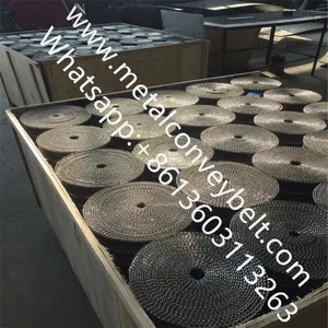 Stainless Steel 304 316 Chocolate Enrober Flat Flex Conveyor Belt thumbnail-3