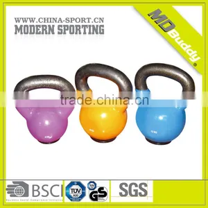 Vinyl Kettlebell With Rubber Base thumbnail-1