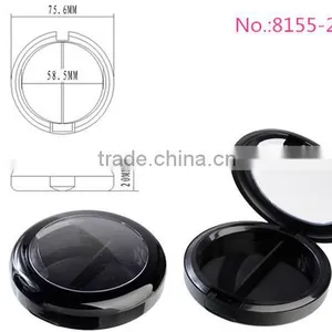 MC8155-2 Round Compact Powder Case With Window Lid thumbnail-1