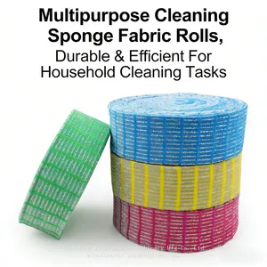 Anti Mildew Silver Mesh Dish Sponge Cloth Semi-Finished Roll Kitchen Cleaning Fabric Roll thumbnail-1