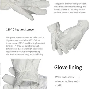Ms750016 High-temperature-resistant Gloves, Resistant to 300 Degrees, Dust-free and Anti-static High-temperature-resistant Gloves thumbnail-4
