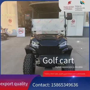 New Electric Golf Carts Equipped With Dump Bodies, Accepting Private Customization. Source Factory for Tourist Sightseeing Vehicles thumbnail-5