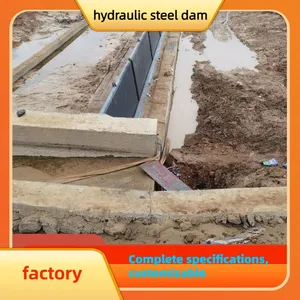 Irrigation Dedicated Hydraulic Steel Dam For Adjustable Water Level By Angle Control thumbnail-2