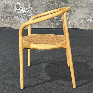 Italian Modern Nordic Solid Wood Cross-Back Dining Chair With Fabric Backrest for Home Office Home Bar Gym Hotel Use thumbnail-4