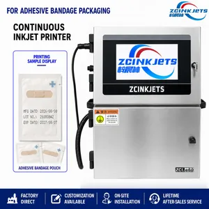 Adhesive Bandage Packaging Coding Machine for Medical Pouches Lot Expiry Date Printing thumbnail-1