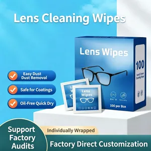 OEM Anti-Fog Cleaning Wipes for Glasses, Phone Screens & Camera Lenses – Portable Disposable Lens Wipes thumbnail-1