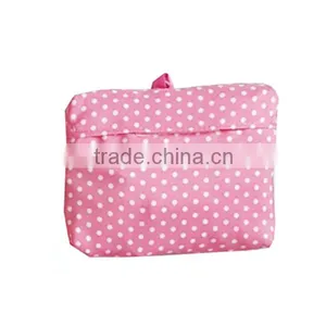 Pink Foldable / Folding Shopping Bag With Dot Printing thumbnail-3