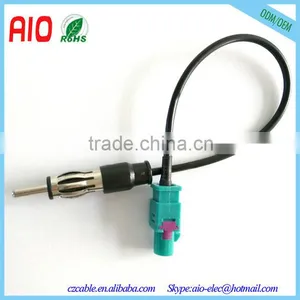Fakra Plug to DIN Plug Connector Car Radio Antenna Adapter Cable for BMW 3 Series E46 E90 thumbnail-1