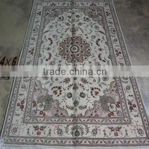2015 Handmade Green and Grey Colour Chinese Knot Braid Carpets and Rugs for Living Room thumbnail-1