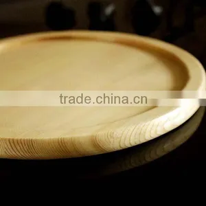 Bamboo Cutting Board Wood Pizza Peel / Cutting Board / Serving Tray Round Pizza Cutting Board thumbnail-5