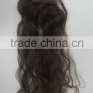 100% Human Hair Silk Top Closure Piece thumbnail-1