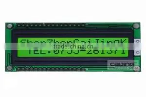 16x2 STN Yellow Green Lcd Module Display With LED Backlight thumbnail-1