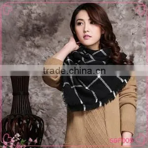 Wholesale Fashion Design Wide Winter Cotton Scarf for Women thumbnail-1