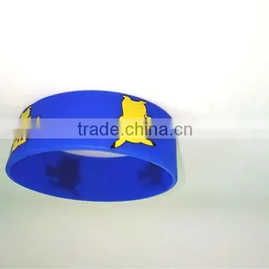 Brand New Blue Waterproof Wirstband Cartoon Silicone Bracelet Circle thumbnail-4