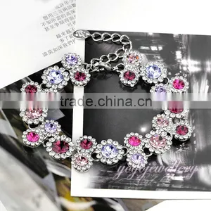 Luxury Tennis Gemstone Ladies Bracelet Models thumbnail-3