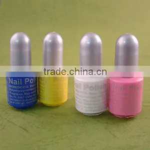 Nail Color Kit Nail Varnish Makeup Mini Round Plastic Bottle Non-Toxic 8 ml Peel Off Nail Polish thumbnail-1