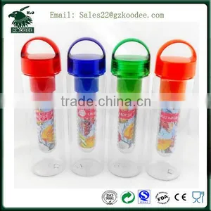 700ml Plastic Tritan Citrus Water Bottle Lemon Water Bottle With Fruit Infuser thumbnail-1
