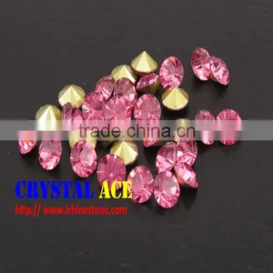 Foiled Back Point Back Loose Rhinestones, China Crystal Point Back Chatons thumbnail-1
