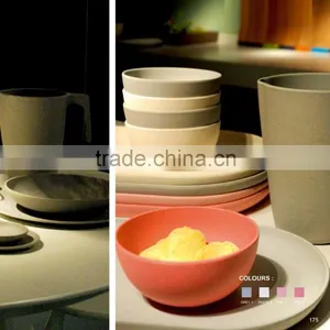 Factory Hot Selling Natural Bamboo Fiber Plates and Dishes thumbnail-1