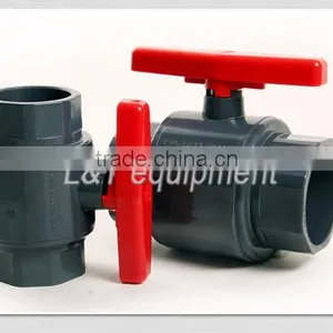 Manufacturer 1/2"to 4" DN15-DN100 PVC Ball Valve Price thumbnail-1