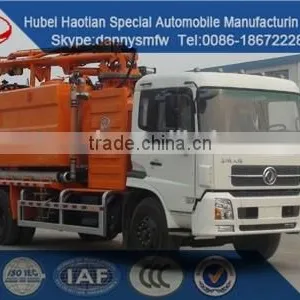 Dongfeng High Presure Sewage Suction Cleaning Truck Fecal Tank Truck thumbnail-1