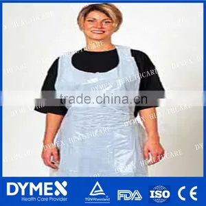 Machine White Disposable Nonwoven PE Apron thumbnail-1