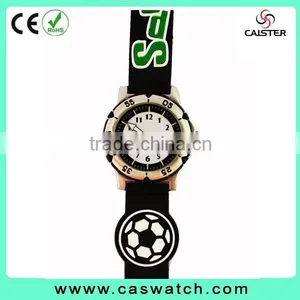 2015 Top Sale Popular Silicone Football Children Watch Customized Cartoon Sport Kids Watch thumbnail-5