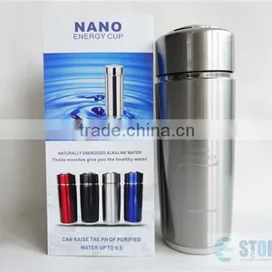 420ml Black Alkaline Stainless Steel Water Bottle thumbnail-4